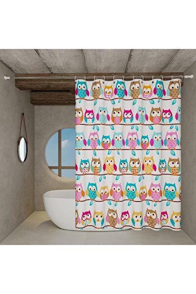 GENERAL Shower Curtain,180W x 200H cm, Waterproof & Mold-resistant for Home B...