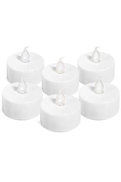OEM Lumânări LED tip pastilă cu baterii - Pachet de 6, 4x4cm