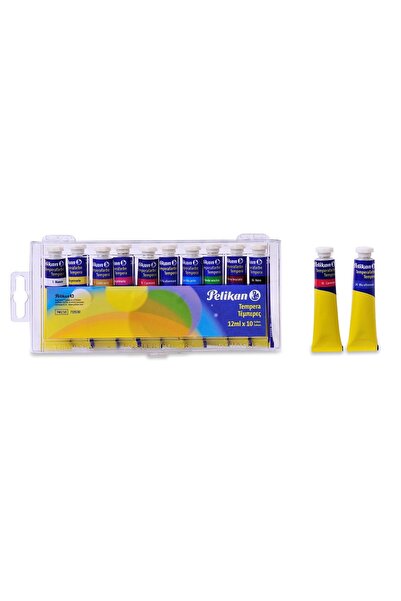 OEM Pelikan Tuburi de Vopsea Temperă 12ml x 10 Culori