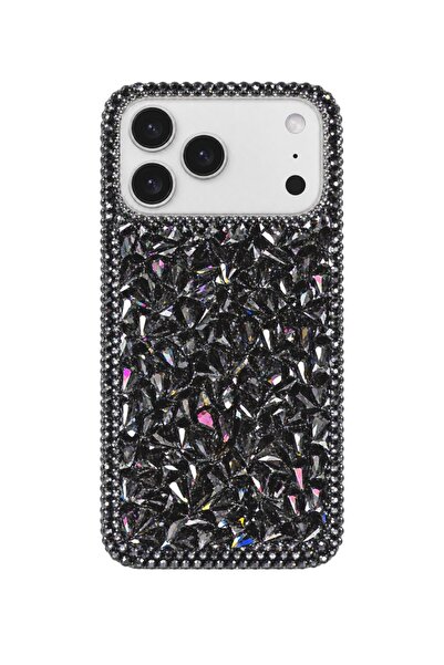 KILIF HOUSE Iphone 13 Uyumlu Lux Kristal Parlak Taşlı Elmas Tasarımlı Kılıf