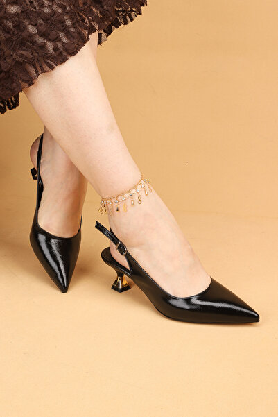 Nilsa Shoes Γυναικεία βραδινά παπούτσια με χαμηλό τακούνι, ψηλοτάκουνα παπούτσια