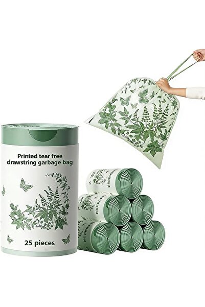 GENERAL أكياس قمامة خضراء معطرة - 50×58 سم، 25 كيسًا، تناسب سعة 20-25 لتر / 6...