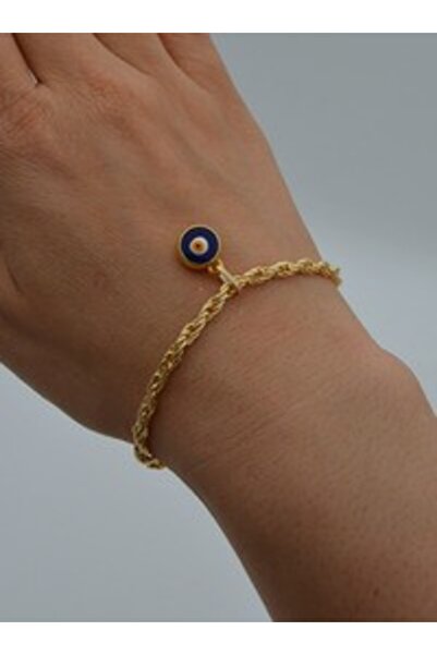 Stoneage Nazar Eye Bracelet - Gold Color -
