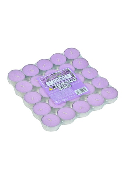 OEM 25 Lumânări tip pastilă cu lavandă - Mov, 3,5x1,5cm