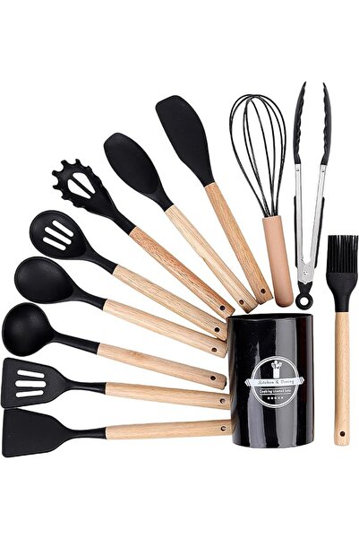 GENERAL 11 Pcs Silicone Cooking Utensil Set,Heat Resistant Silicone Kitchen U...