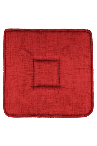 OEM Pernă roșie pentru scaun 39x39cm - Pernă confortabilă pentru șezut cu șnu...