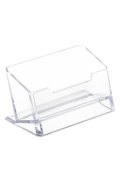 OEM Suport transparent din plastic pentru cărți de vizită 10x3.5x4.5cm