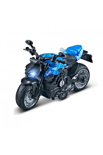 Noname Motocicletă de jucărie MING YING 66 MY66-M1236 Classic, albastră, 1:12...