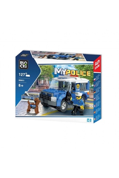 Blocki Set de construcție MyPolice dubă pentru deținuți KB0613, 127 piese, 6 ...