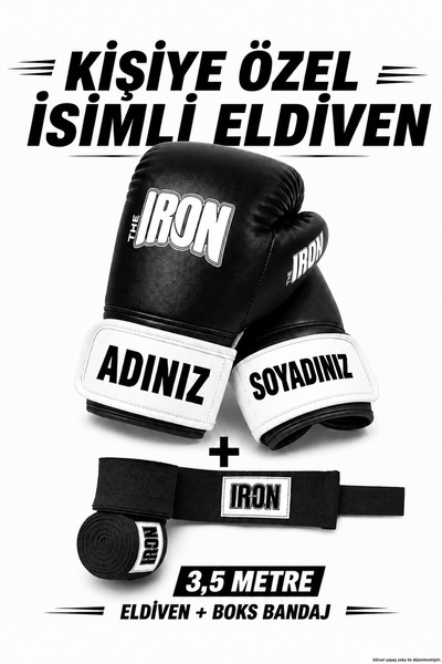 Theiron Kişiye özel Boks / Kickboks / Muaytahi eldiveni + Bandaj