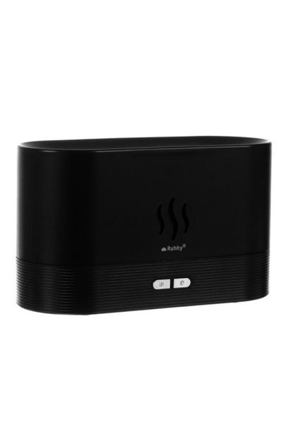 Solplant Umidificator cu difuzor de aromă, Ruhhy, 3 în 1, LED cu efect de fla...