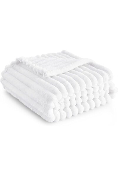 GENERAL White Throw Blanket for Couch - GentleSoft Cozy Soft Blankets for Wom...