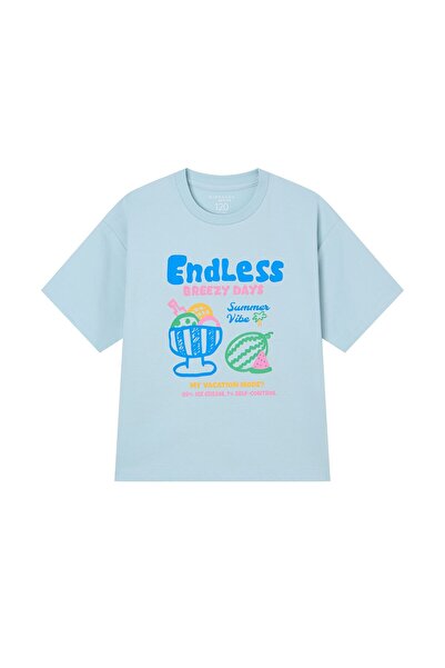 Giordano Kids' Endless Lazy Days Blue Graphic Tee