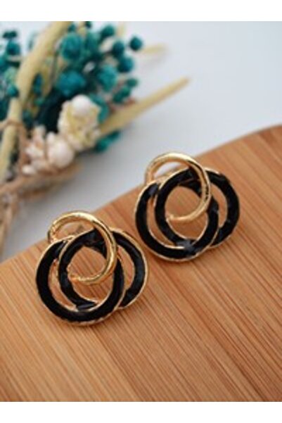 Stoneage Spinning Earrings - Black -
