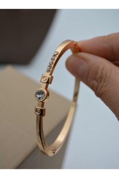 Stoneage Zircon Stone Bracelet - Gold Color -