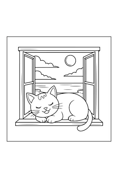 FARCY Beach Homes 40-Page Coloring Book-Thick Pages (21 X 21 cm) Suitable for Children and Adults