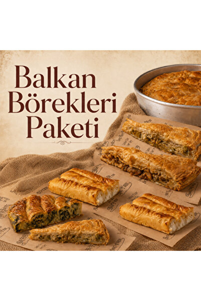 İNANÇ FIRIN Balkan Börekleri Paketi 2 kg - Ispanaklı Boşnak + Patlıcanlı Arnavut Böreği
