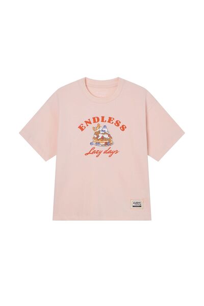 Giordano Kids' Endless Lazy Days Pink Graphic Tee