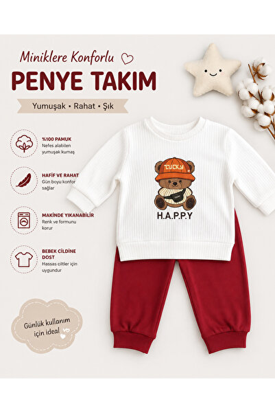 Bilge Trend Baby Girl and Boy Cotton Combed Cotton Pajama Set
