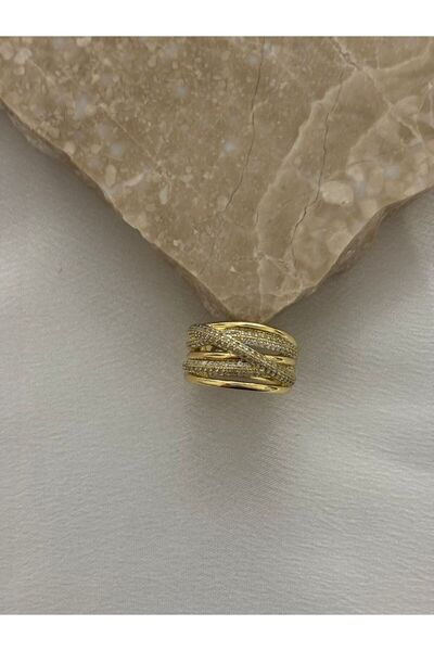 XUPING JEWELRY 14K Kuyumcu Model Tasarım Taşlı Xupıng Çelik Yüzük