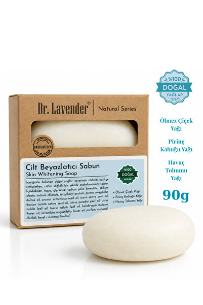 Dr.Lavender Natural Skin Whitening Soap Skin Tone Equalizer - Rice Husk and C...