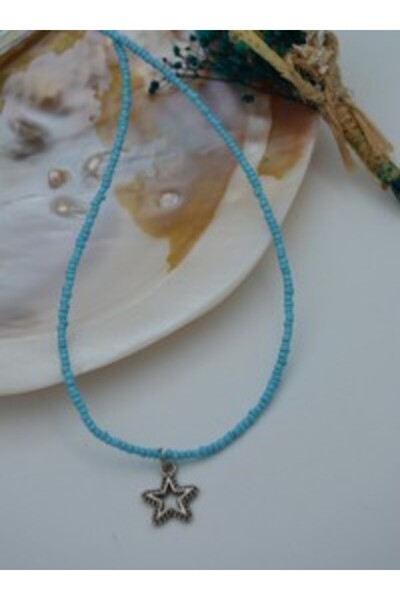Stoneage Star Necklace - Blue -