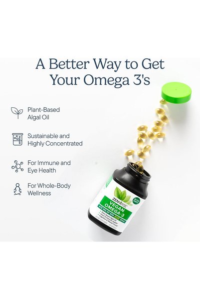 Zenwise Health Vegan Omega-3 with Life's Omega, 120 Softgels