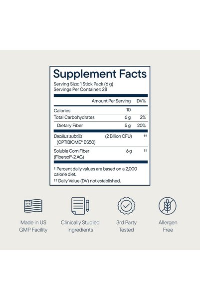 Zenwise Health Daily Fiber Powder, Prebiotic Soluble Supplement - 28 Day