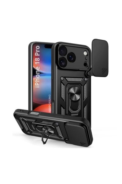 HANPORIUM حافظة تانك متوافقة مع هاتف Apple iPhone 18 Pro مع حلقة حماية إضافية...