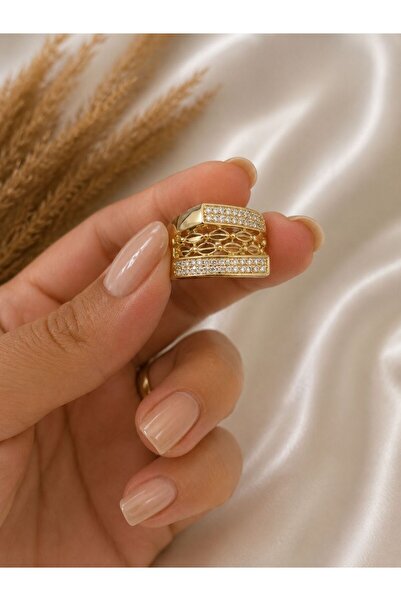 XUPING JEWELRY 14K Kuyumcu Model Tasarım Taşlı Xupıng Çelik Yüzük