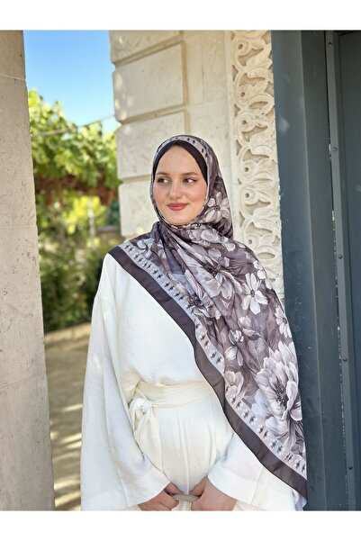 Garden Desen Soft Şal - Siyah