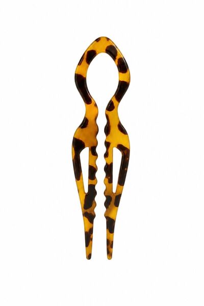 SELYEL Fransız Hair Pin Çift Dişli U Model Topuz Tokası 11 cm – Kadın Saç Aks...