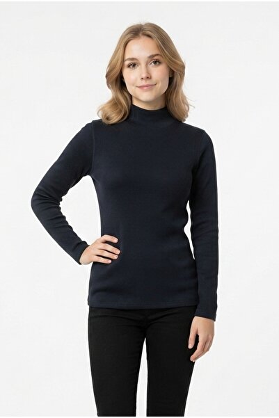 GurkStore Women's Turtleneck Ribbed Camisole Fabric Stretchy Lycra Long Sleev...