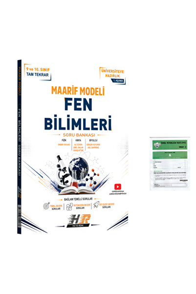 Hız ve Renk Yayınları 2027 Hız ve Renk Maarif Fen Bilimleri Soru Bankası +ıce...