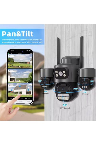 OEM Cameră de supraveghere exterioară AI 3MP 4K – Tip dom cu viziune nocturnă color și urmărire