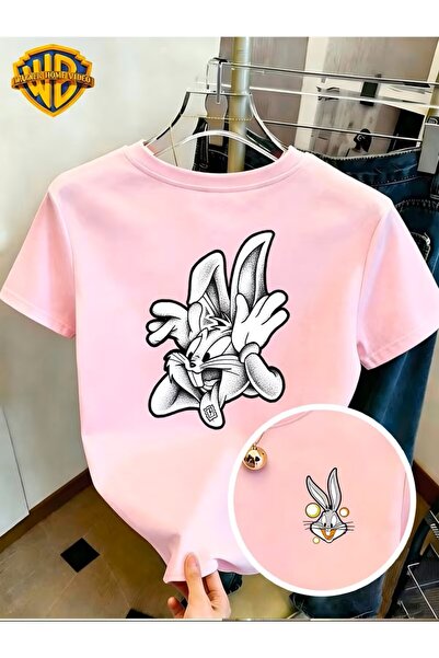 H&GHAMLEGİYİM Frameless Fun Slanted Face Rabbit Print