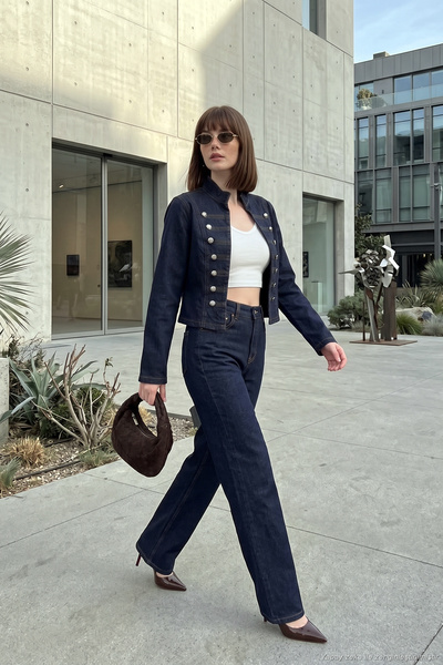 Lela Pamuklu Yüksek Bel Bol Paça Jeans Kadın KOT PANTOLON 7031006