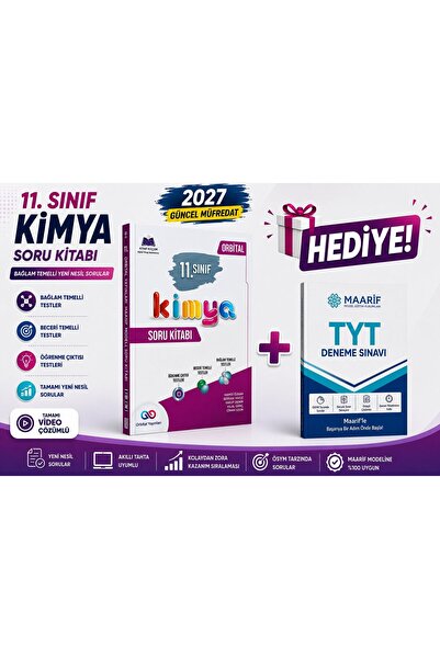 Orbital Yayınları 2027 GÜNCEL MÜFREDAT 11.SINIF KİMYA SORU BANKASI-TYT MAARİF...
