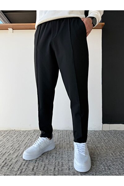 Beylerce Stitched Boyfriend Fit Waffle Pants