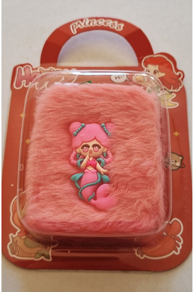Modellino Çanta Kartelalı 3D Figürlü Mini Tüylü Peluş Not Defteri 6x7cm Renkl...