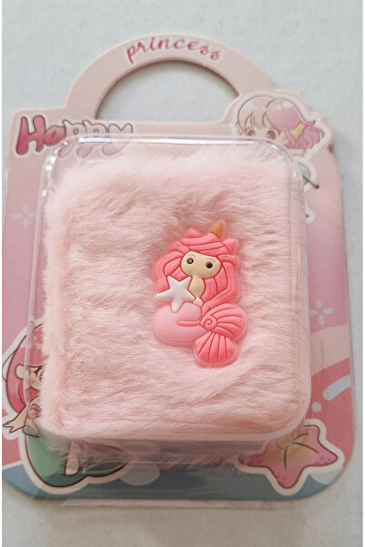 Modellino Çanta Kartelalı 3D Figürlü Mini Tüylü Peluş Not Defteri 6x7cm Renkl...