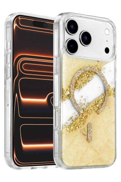 Generic Brand غطاء Onegif Apple iPhone 17 Pro Max المتوافق مع Lotus Silvery M...