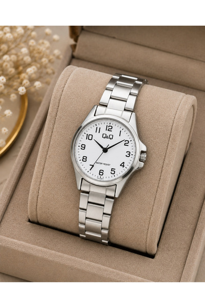 Q&Q Women's Wristwatch Silver Color Casual and Stylish Combination Japanese M...