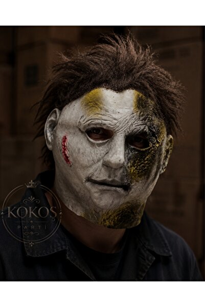 Kokoş Parti Halloween Gerçekçi Et Korku Maskesi ● Cadılar Bayramı Michael Mye...