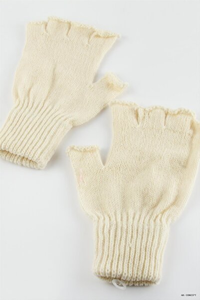 ZERO LAND Concepta Cut-End Gloves (22721) Cream