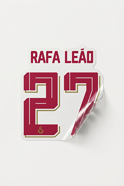 Galatasaray Wall Sticker Rafael Leão Number 27 (45cm) - Licensed Original