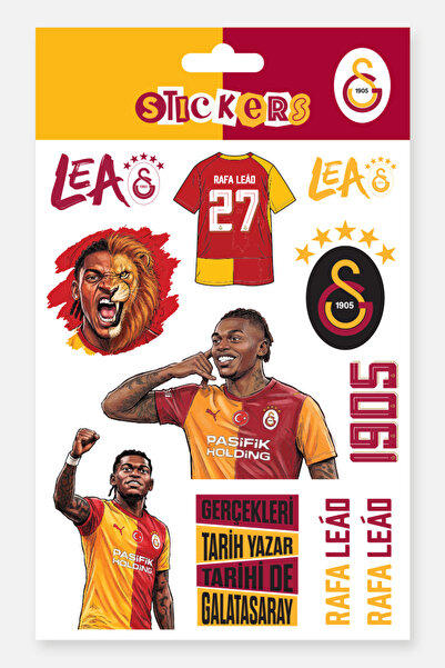 Galatasaray Σετ Αυτοκόλλητων Rafael Leão - Αυθεντικό με άδεια χρήσης
