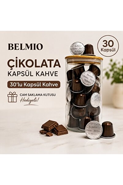 Nespresso Uyumlu Belmio Kapsül Kahve Çikolata 3x10 lu Hediyeli