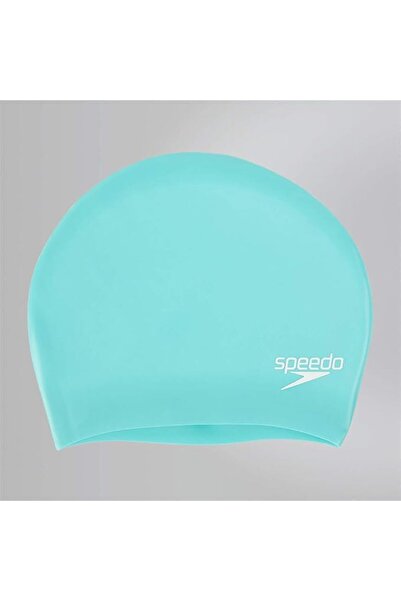 SPEEDO قبعة سباحة للشعر الطويل، تصميم مريح، تصميم هيدروديناميكي، قبعة مقاومة ...
