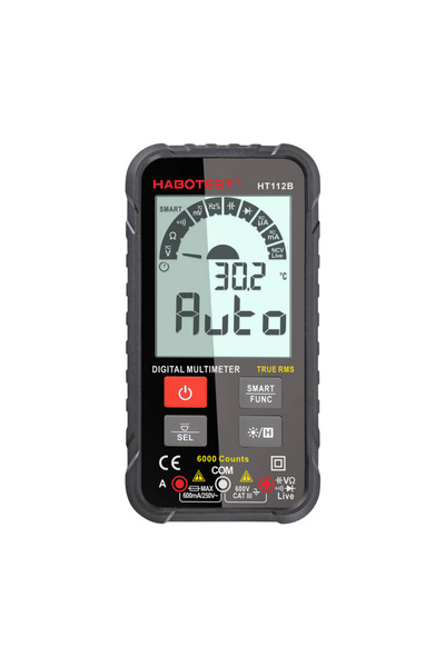 Habotest Multimetru digital Ht112B pentru măsurători True RMS de tensiune, cu...